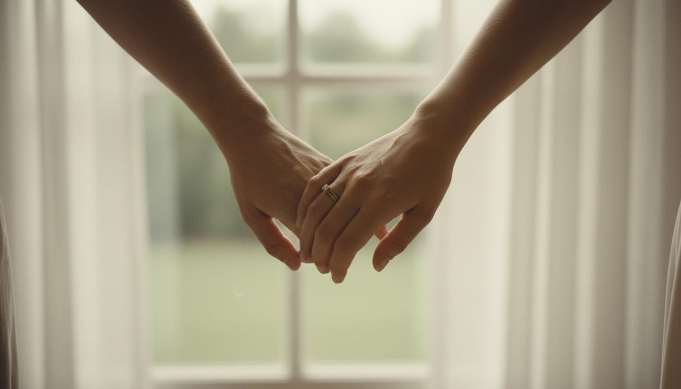Jamuel and Terace holding hands