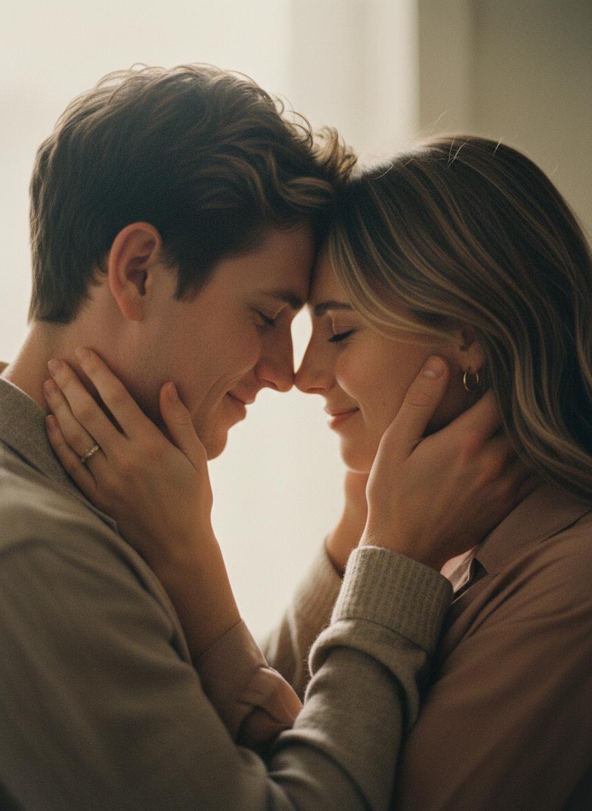 Jamuel and Terace intimate close-up portrait